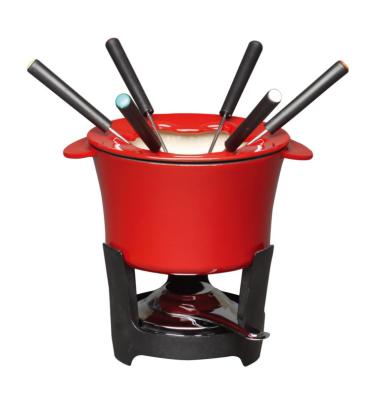 China Viable cast iron set meat fondue sets for sale