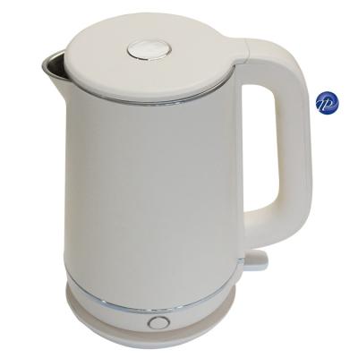 China 360 Electric Water Kettle Cordless Automatic Hot Water Kettle 1.8L Degree Double Bottom Rotation Plastic Wall With Color Surface for sale