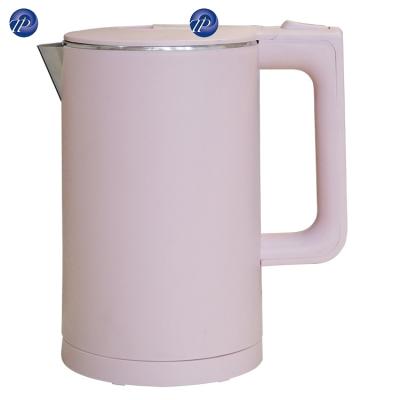 China 360 Rotation CE Approval Double Layer Body Base 1.8L S/S Degree Electric Kettle Home Appliance Cordless Tetera termoelectrica for sale