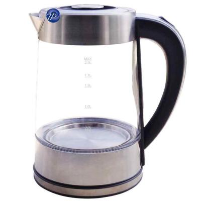 China Glass Base 1.8L 360 Degree Rotation Electric Kettle Kitchen Appliances For Home 1.8L With Dish Digital Button for sale