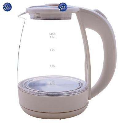 China 360 degree glass base 1.8L rotation electric kettle for hotel rest room kitchen electrico de hervidor for sale