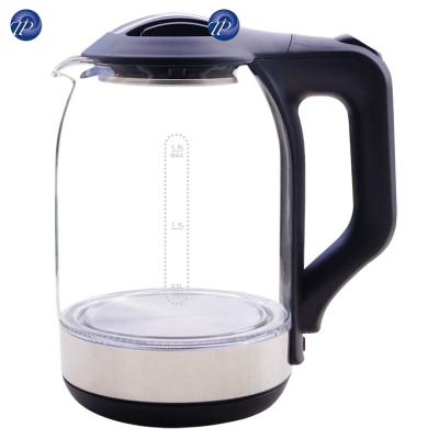 China 360 Degree Rotation Base 1.7L Cordless Jug Tetera Electric Glass Kettle termoelectrica for sale