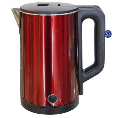 China 360 degree rotation base red makers promote good price stainless steel electric kettle 1.8L Tetera termoelectrica for sale