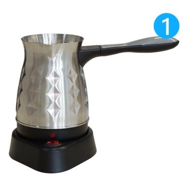 China 360 Degree Rotating Base 0.6L Stainless Steel Electric Coffee Kettle with Stainless Diamond Surface 0.5L electronica de acero for sale