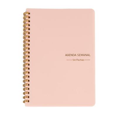 China Customized Spiral Hardcover Self Care Journal Personal Book Gratitude Journal Planner Daily Notebook for sale