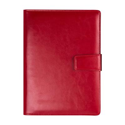 China A5 hardcover book cover notebook business planner work agenda budget leather binding color 6rings spiral notebook wholesale custom PU notepad for sale