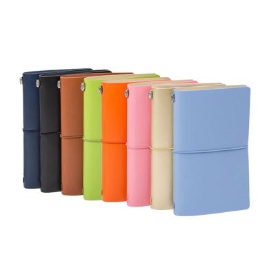 China Wholesale Custom Leather Hardcover Journal Notebook A6 Pocket Planner Agenda Diary Travel Leather Notebooks 2022 for sale