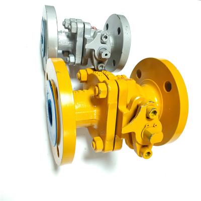 China General Forged Steel Ball Valve Water Tank Float Floating Ball Valve Flange Ball Valve for sale