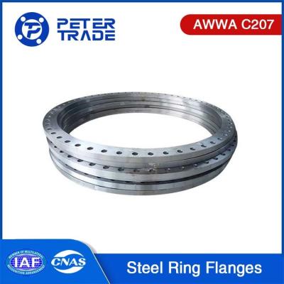 China AWWA C207 Standard-Ringflanzen aus Stahl der Klasse D 150-175 PSI NPS 4' bis NPS 144' für die Abwasserbehandlung zu verkaufen