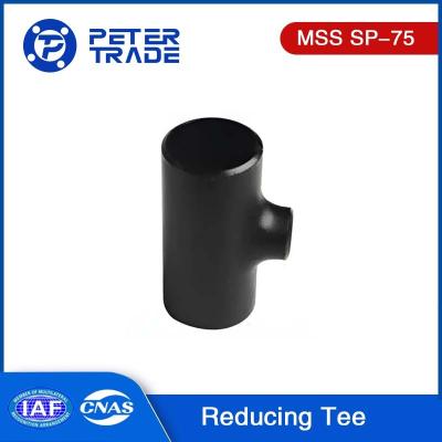 China Hoge sterkte MSS SP-75 Zwarte verfbuis Reductie Tee-buis Fittings WPHY-42 WPHY-46 WPHY-52 voor olie- en gasleidingen Te koop