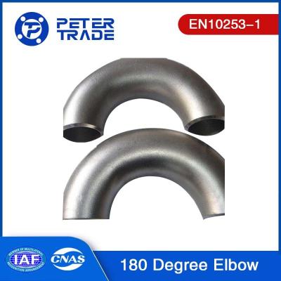 Cina EN10253-1 S235 S265 3D Radius Acciaio al carbonio/ acciaio legato 180 gradi Pipe Fitting Verniciatura nera per sistema di tubazioni in vendita