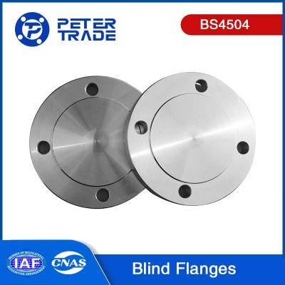 China Flancas Cegas de Aço de Carbono 4 polegadas BS4504 BLRF Flancas Cegas de Placa PN 25 ASTM A105 para Indústrias Químicas à venda