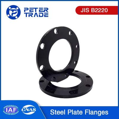 China Carbon Steel JIS B2220 40K Pipe Plate Flange PLRF Raised Face A105 for Industrial Application for sale