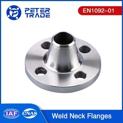 China EN1092-01 Type 11 Carbon Steel Flange With Neck A105 PN 250 Raised Face Weld Neck Flanges WNRF Flanges for Pipelines for sale