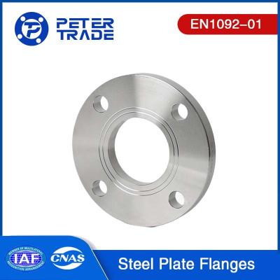 China EN1092-01 PN 10 TYPE 01 Carbon Steel Plate Flange Raised Face PLRF For Piping Systems for sale