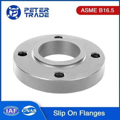 China Class 150 Carbon Steel Slip On Flanges A105 Raised Face and Flat Face for 1/2''-24'' Piping Systems for sale