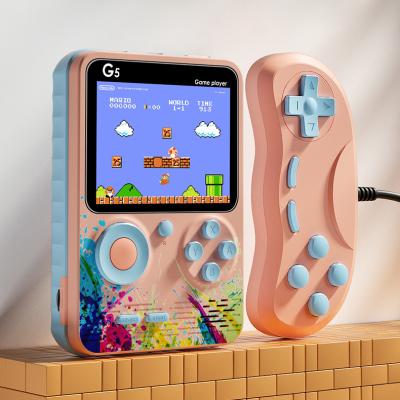 China 2021 New Design Macaron Fashion 500 in 1 Portable Retro Vintage Classic TV Handheld Video Games Console Box with Controller 3.0