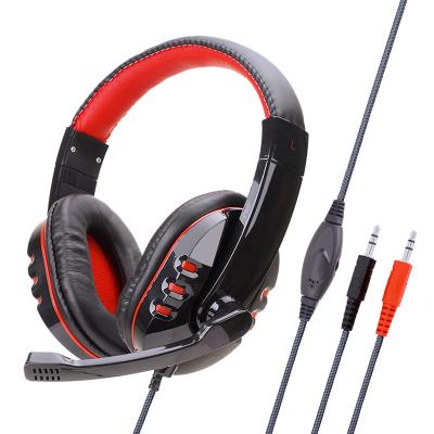 China Cost Effective Headband 3.5mm 2m Cable Gaming Headset Gamer Earphones With Microphone For Internet Bar for sale