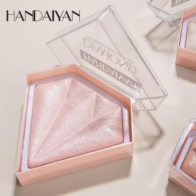 China Waterproof Custom Your Logo Highlighter Face Vegan Makeup Single Pressed Powder Iluminadores Makeup Shiny Highlighter Private Label for sale