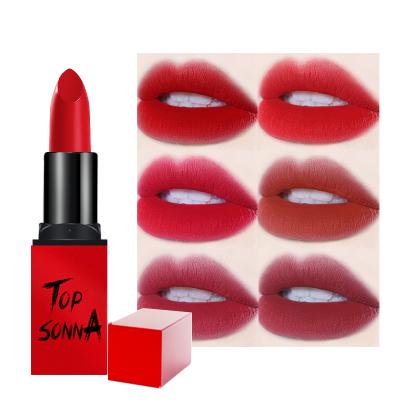 China Batom Red Tube Silky Creamy Rossetto Lapiz Lippenstift Labial Matte Lipstick from Vegan Smooth Long Lasting Waterproof Private Waterproof for sale