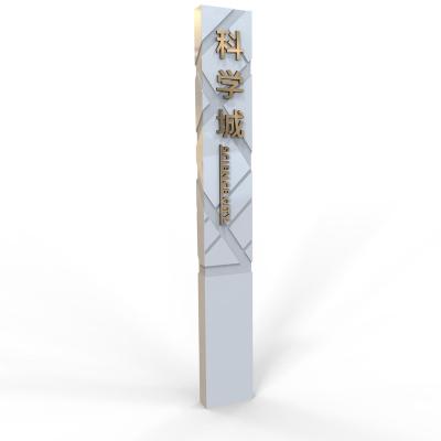 China Popular Metal Recommend Large Acrylic Landmark Display Custom Logo Sign for sale