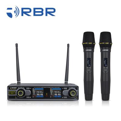 China TFT Receiver Screen Microphone Price bm332k UHF Wireless Microphone MIC System For Singing for sale