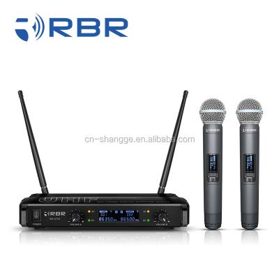 China Headset microphone hot sale bm752 UHF fixed frequency wireless microphone for sale