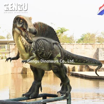 China Dinosaur Steel Outdoor Theme Park High Simulation Fiberglass Sculpture for sale