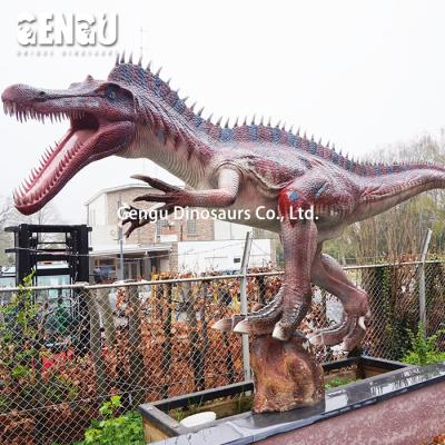 China Outdoor Life Size Dinosaur Staue Outdoor Playground Playground Amusement Park Zigong Fiberglass Staue for sale