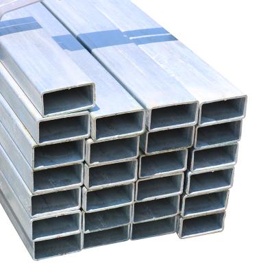 China Liquid Pipe Galvanized Steel Pipe Q235B Rectangular Pipe 40*40 Square Through Rectangular Pipe for sale