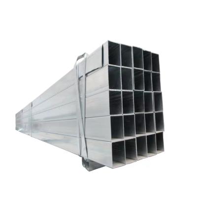 China Liquid Pipe Q235B Galvanized Square Tube Arbitrary Cutting Rectangular Tube for sale