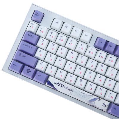 China Flip resistant AiLiMiya animation sublimation pbt pbt double shot resistant mechanical keycaps keycaps for sale