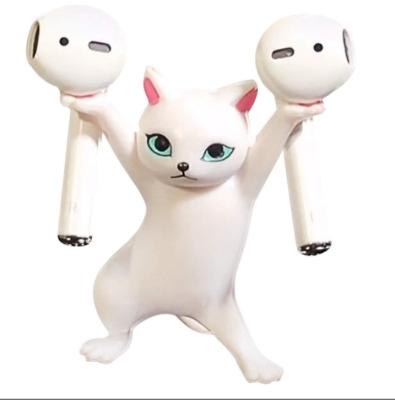 China Earphone Stand Holder for Cat Headphone Stand Headset Holder Earphone Dancing Accessories for Apple AirPods for sale