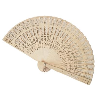 China New style natural handmade woden wedding hand fans and customize fan hand for sale