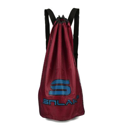 China Heavy Duty Gift Bag Polyester Soccer Flag Drawstring Bag Custom for sale