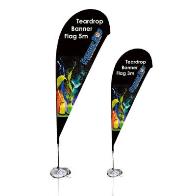 China Wholesale Custom Logo Polyester Teardrop Beach Advertising Outdoor Flag Banners for sale