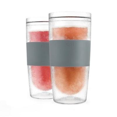 China 2021 Modern Cooling Glass Cups New Best Product Double Wall Wine Frost Glass Cup Wall Modern Cooling Glass Cups for sale