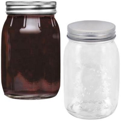 China Sustainable Wholesale Customized 200ml 300ml Preserved Food Glass Canning Jar With Screw Lid for sale