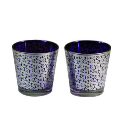 China High Quality Hot-selling Home Decor Garden Home Decor Gift Hot Candles Bangs Glass Candle Holder Set for sale