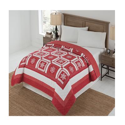 China Single 3D Screen Printed Microfiber Bed Spread For America Market for sale