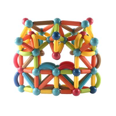 China RuiQiang Plastic Factory Magnetic Sticks And Balls Building Blocks Stem Toys For Children Educational Toys for sale