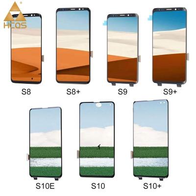 China high brightness & High Saturation For Galaxy S Series OEM Screen With Frame For Samsung OLED LCD S8 S8 plus S9 S9 plus S10 S10e S10 plus Mobile Phone LCD Display for sale