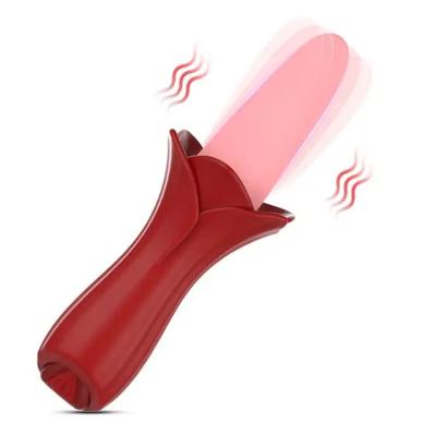 China Realistic Stimulation Clit Breast Form Vibrator Realistic Stimulation Shape Clit Wand Vibrator Tongue Toys G-spot Vibration Tongue Licking Vibrator for sale