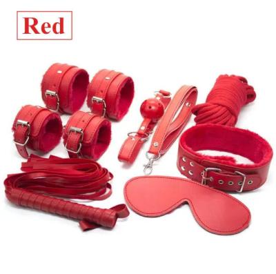 China Strengthen Japanese Bondage Gear 7pcs Japanese Bondage Gear Sex Toys BDSM Sex Pleasure BDSM Harness Leather Bondage BDSM Gear SM Bondage Harness Leather Set for sale