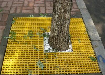 Chine Plancher en plastique moulé de fibre de verre râpant pour l'approbation de GV de couleur de jaune d'arbre à vendre