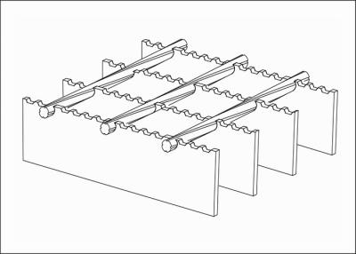 China Reja de acero serrada soldadura del galvanizado para la pisada de escalera al aire libre en venta