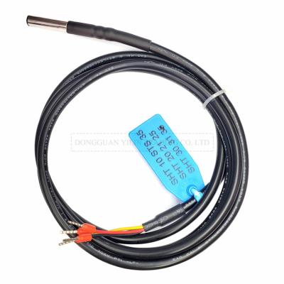 China Temperature Humidity Sensor Probe Wire 304 Stainless IP67 Digital Capacitance Sensors SHT Waterproof OEM Length I2C Output SHT for sale