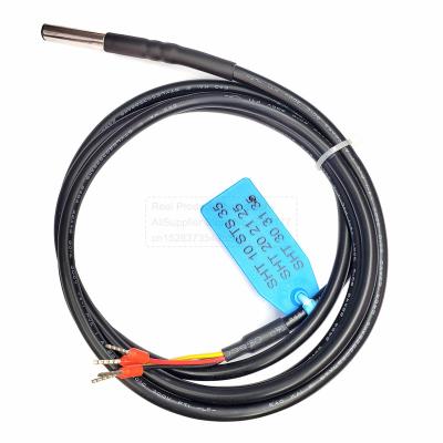 China Waterproof Temperature Sensor Probe Cable Stainless Steel Head Humidity Sensor FS304 SHT20 SHT30 SHT31 SHT35 Length 1M I2C for sale