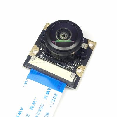 China Raspberry Pi Develop 200 Degree Camera Module OV5647 For Raspberry Pi 3B 4B 3B+ Adjustable Wide Angle Lens HD 5MP 2592*1944 15Pin 1MM Focus Spacing for sale