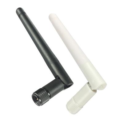 China 2.4G 3DB Folding Antenna WIFI Module SMA Omnidirectional Wireless Pin 109MM 2.4G 3DB White Spike Antenna for sale